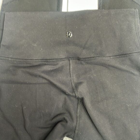 Lululemon High Rise Wunder Under Tech Mesh Black 6 - Picture 5 of 7